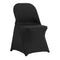 VEVOR Stretch Spandex Folding Chair Covers, Universal Fitted Chair Cover, Removable Washable Protective Slipcovers, for Wedding, Holiday, Banquet, Party, Celebration, Dining (100PCS Black)
