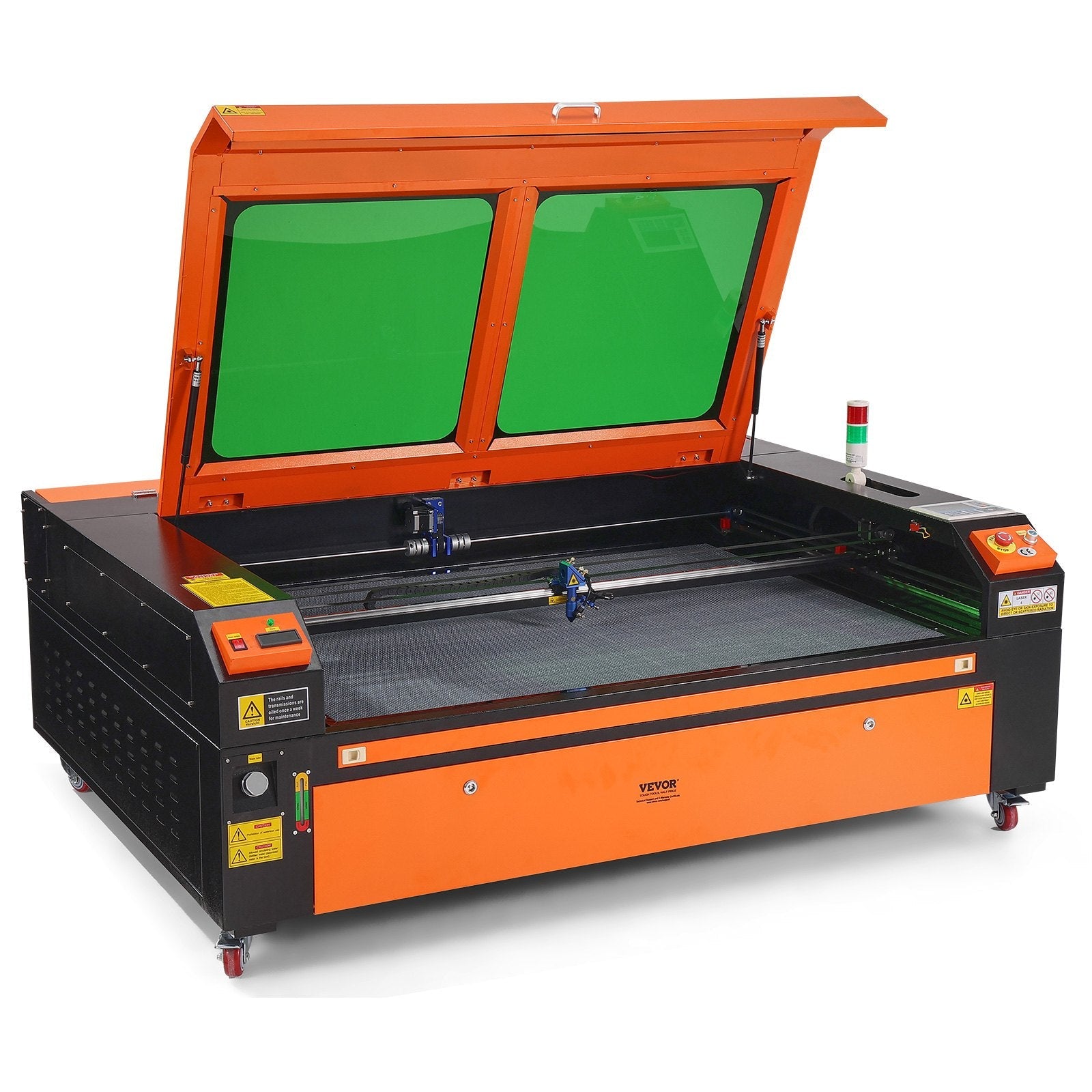 VEVOR 130W CO2 Laser Engraver and Cutter 35 x 55 in 19.7 IPS Engraving Machine 