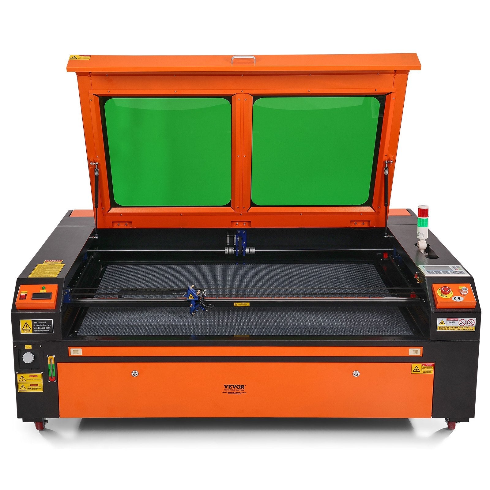 VEVOR 130W CO2 Laser Engraver and Cutter 35 x 55 in 19.7 IPS Engraving Machine 