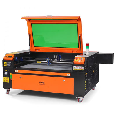 VEVOR 100W CO2 Laser Engraver, 24 x 35 in, 19.7 IPS Laser Cutter Machine with 2-Way Pass Air Assist, Compatible with LightBurn, CorelDRAW, AutoCAD, Windows, Mac OS, Linux, for Wood Acrylic Fabric More 