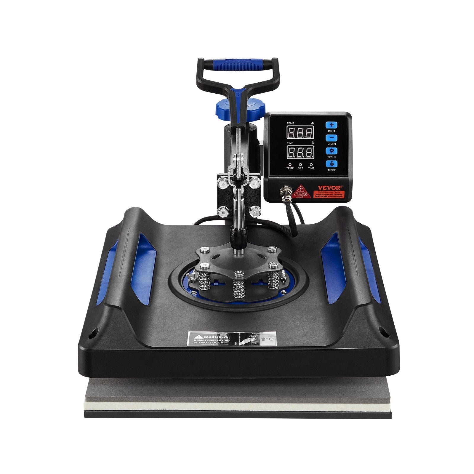 Heat Press Machine Sublimation Machine 15 x 15 inch 8 In 1 Blue Heat Press Set 
