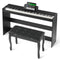 VEVOR 88 Key Fully Weighted Digital Piano Dual Keyboard Cabinet Bracket Bench