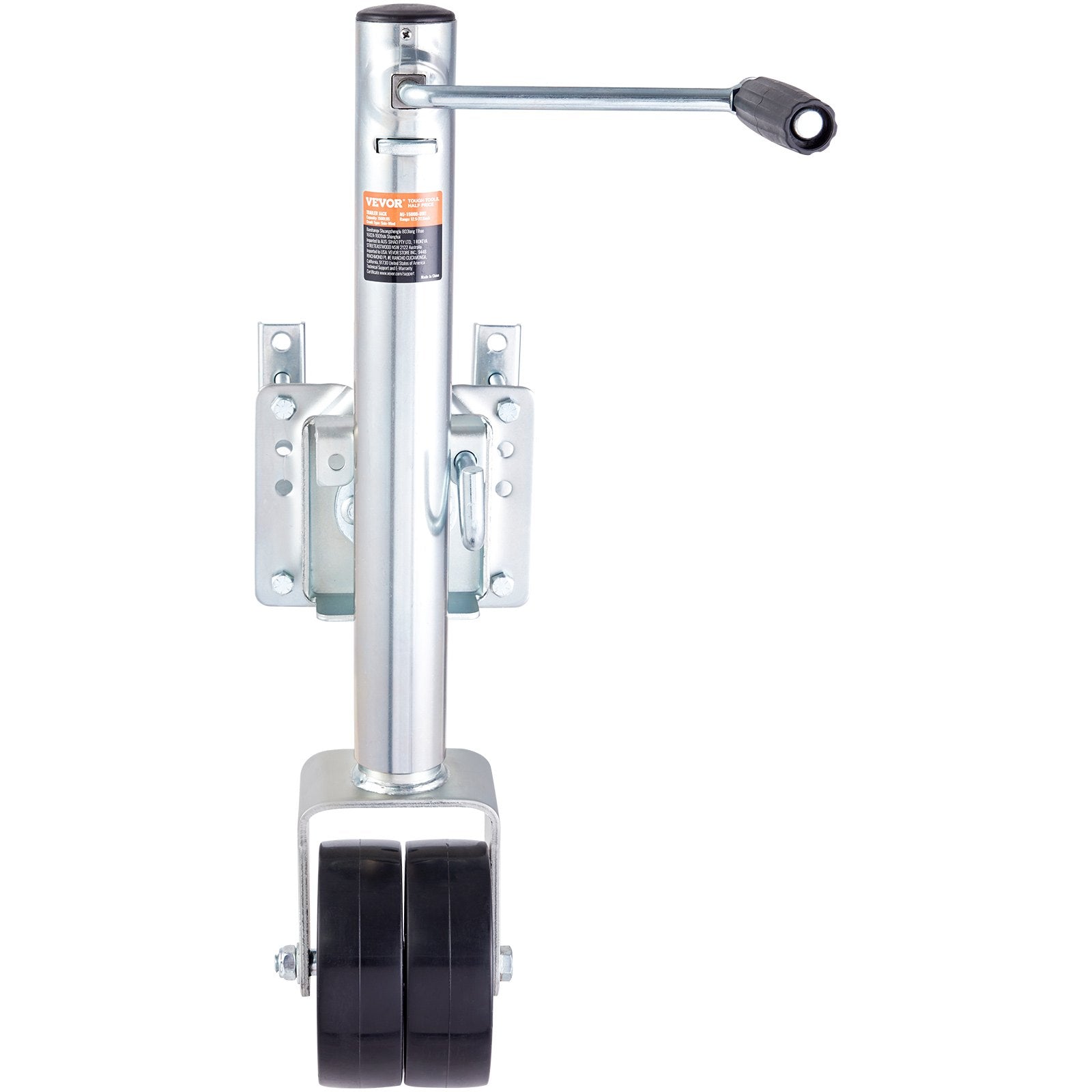 VEVOR Trailer Jack, Boat Trailer Jack 35.3 in, Bolt-on Trailer Tongue Jack Weight Capacity 1500 lb, with PP Wheels and Handle for lifting RV Trailer, Horse Trailer, Utility Trailer, Yacht Trailer 