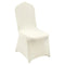 VEVOR Stretch Spandex Folding Chair Covers, Universal Fitted Chair Cover, Removable Washable Protective Slipcovers, for Wedding, Holiday, Banquet, Party, Celebration, Dining (50PCS Ivory White)