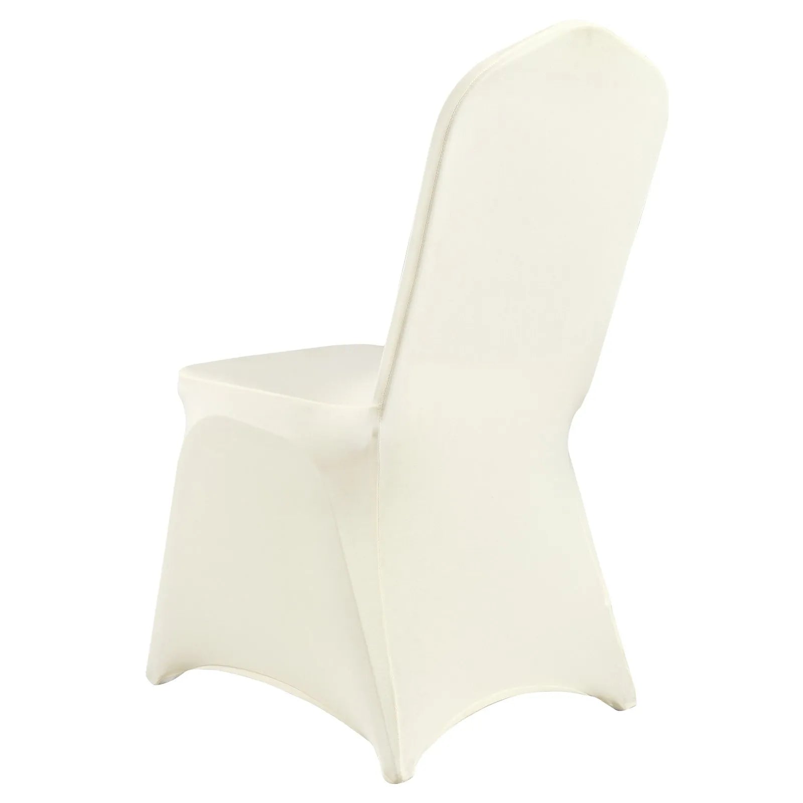 VEVOR Stretch Spandex Folding Chair Covers, Universal Fitted Chair Cover, Removable Washable Protective Slipcovers, for Wedding, Holiday, Banquet, Party, Celebration, Dining (50PCS Ivory White)