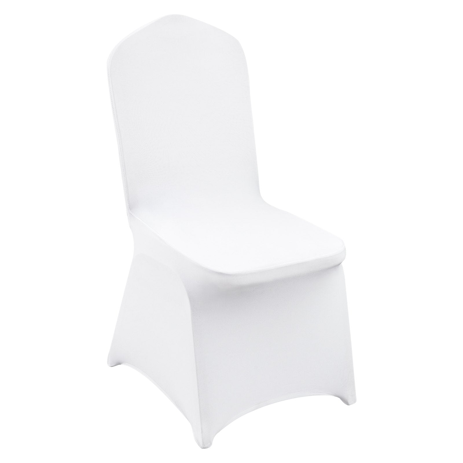 VEVOR Stretch Spandex Folding Chair Covers, Universal Fitted Chair Cover, Removable Washable Protective Slipcovers, for Wedding, Holiday, Banquet, Party, Celebration, Dining (12PCS White) 