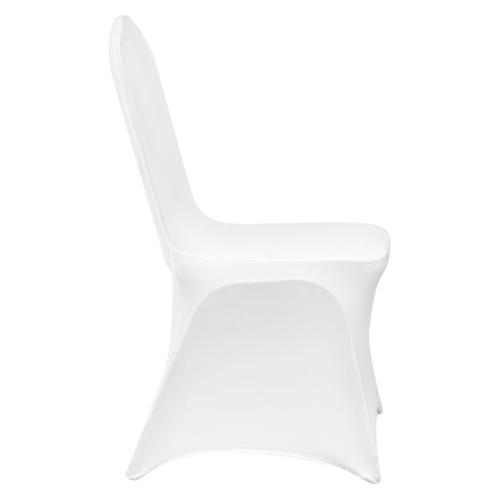 VEVOR Stretch Spandex Folding Chair Covers, Universal Fitted Chair Cover, Removable Washable Protective Slipcovers, for Wedding, Holiday, Banquet, Party, Celebration, Dining (12PCS White) 