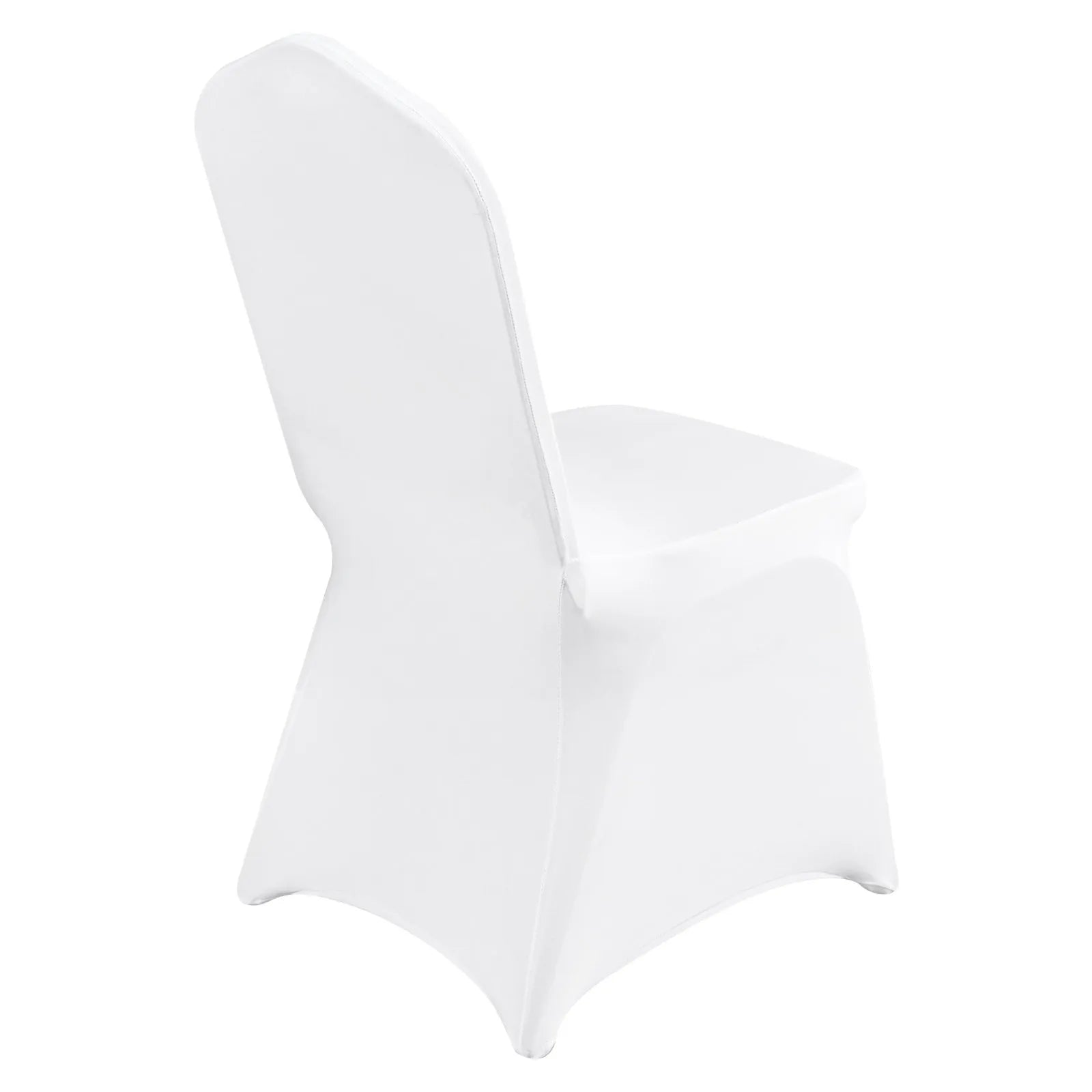 VEVOR Stretch Spandex Folding Chair Covers, Universal Fitted Chair Cover, Removable Washable Protective Slipcovers, for Wedding, Holiday, Banquet, Party, Celebration, Dining (200PCS White)