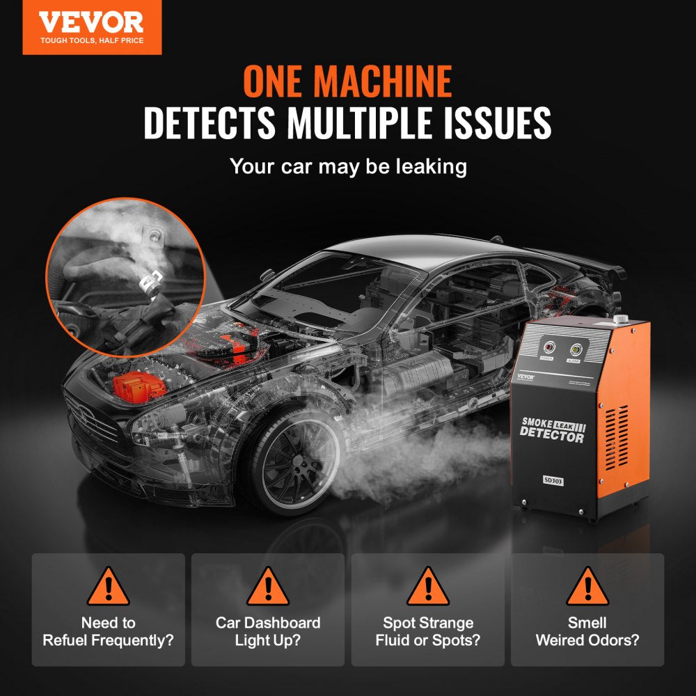 VEVOR Automotive Smoke Machine Leak Detector EVAP Fuel Smoke Machine Leak Tester 