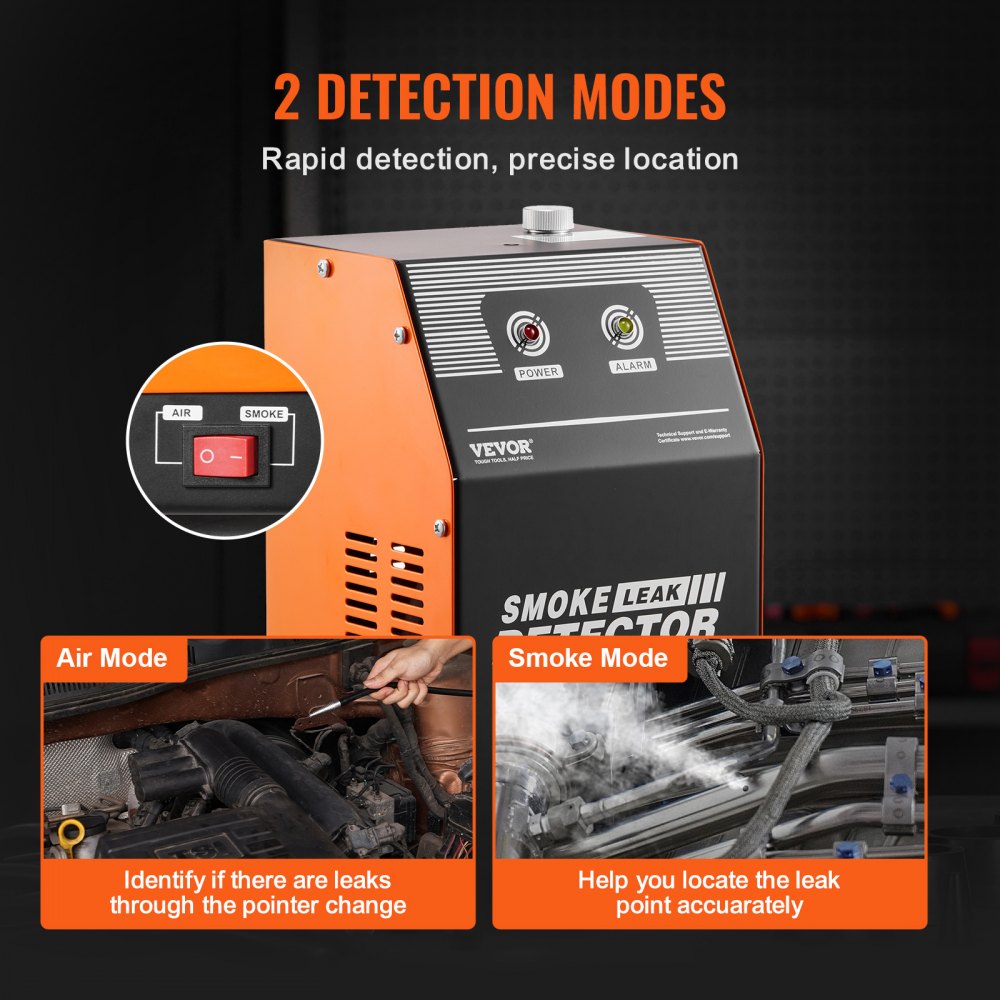 VEVOR Automotive Smoke Machine Leak Detector EVAP Fuel Smoke Machine Leak Tester 