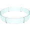 VEVOR Fire Pit Wind Guard, 47 x 47 x 8 Inch Glass Flame Guard, Round Glass Shield, 1/4-Inch Thick Fire Table, Clear Tempered Glass Flame Guard, Steady Feet Tree Pit Guard for Propane, Gas, Outdoor