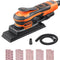 VEVOR 3/8 Sheet Sander 350W 6 Speeds Brushless Finishing Sander for Woodworking