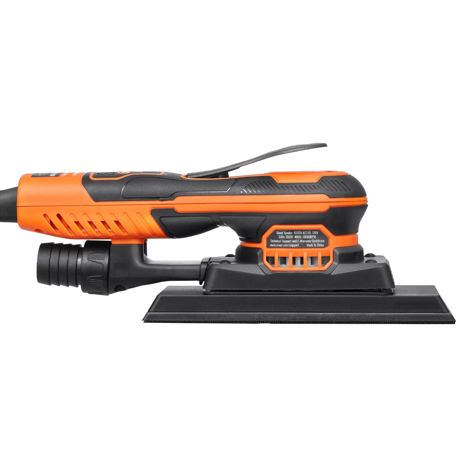 VEVOR 3/8 Sheet Sander 350W 6 Speeds Brushless Finishing Sander for Woodworking 