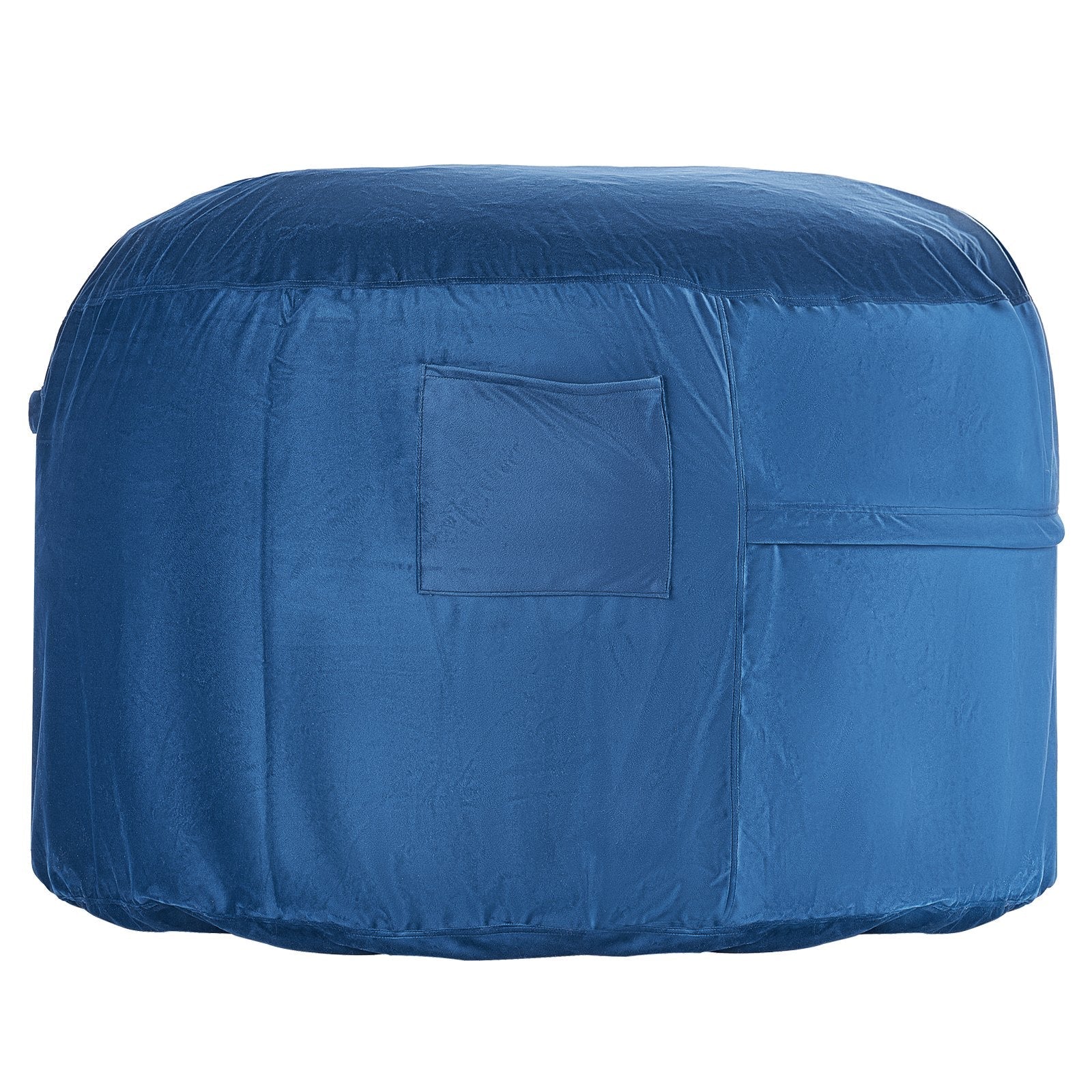 VEVOR Round Bean Bag Chair with Removable and Washable Cover for Adults Blue 