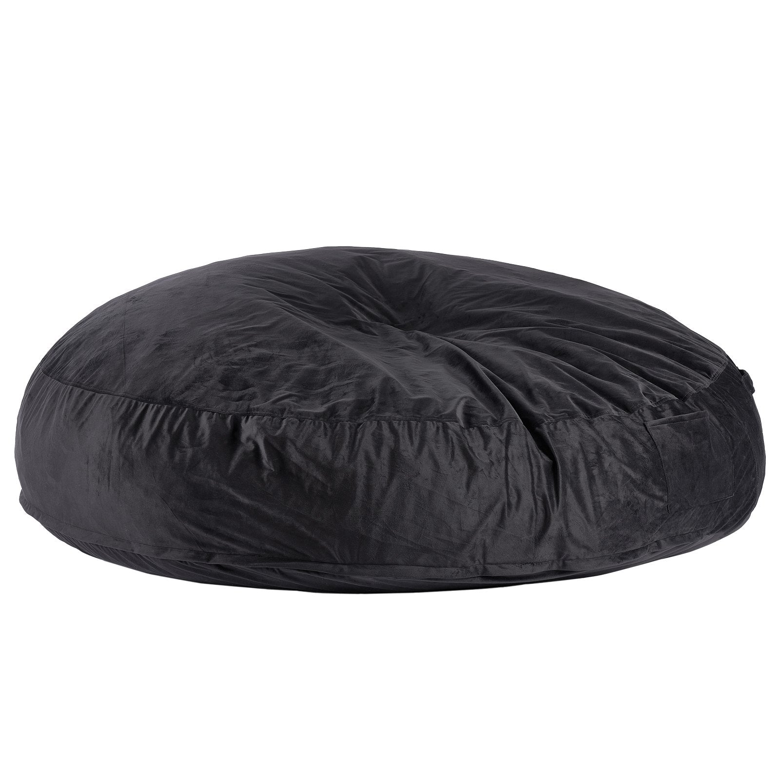 VEVOR Round Bean Bag Chair with Removable & Washable Cover for Adult Giant Black 
