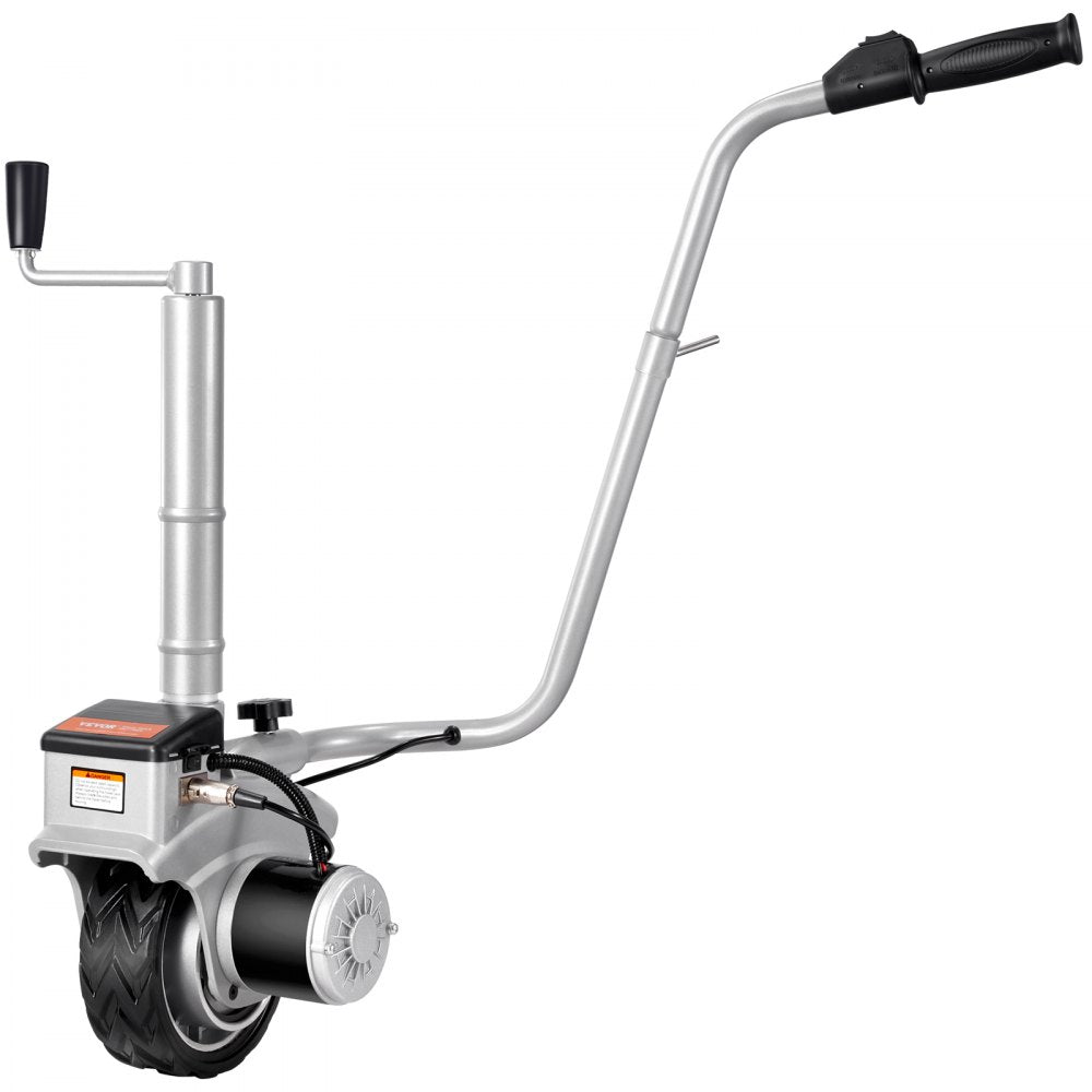 VEVOR Electric Trailer Dolly, 5000lbs Towing Capacity, 350W 12V Trailer Jockey Wheel with 22 ft/min Moving Speed, 12''-24.8'' Adjustable Clamp Height & 8'' Rubber Tire, for Moving Trailer Caravan Boat 