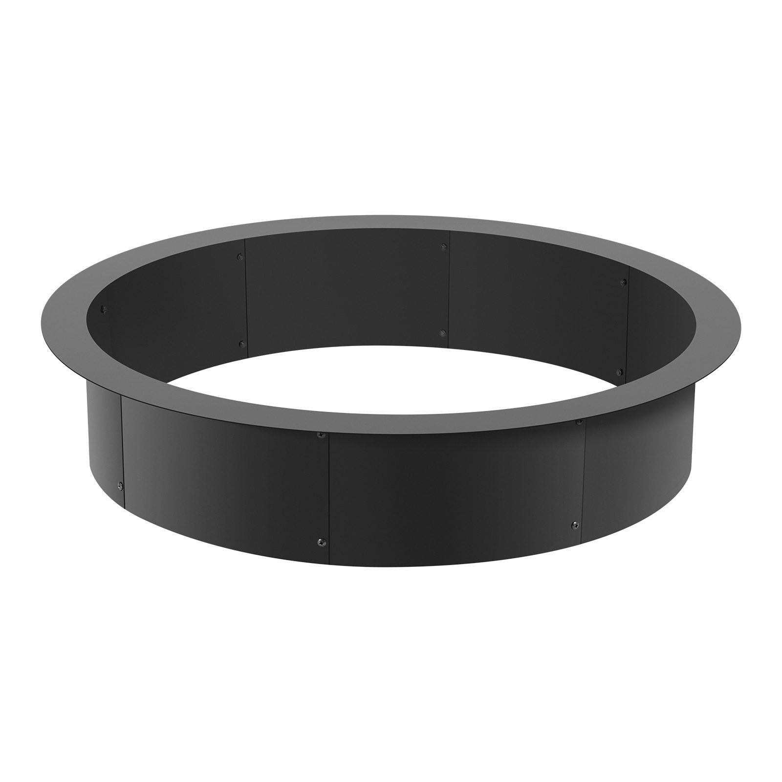 VEVOR Fire Pit Ring Round 40 Inch Outer Steel Liner DIY Campfire Ring Firepit 