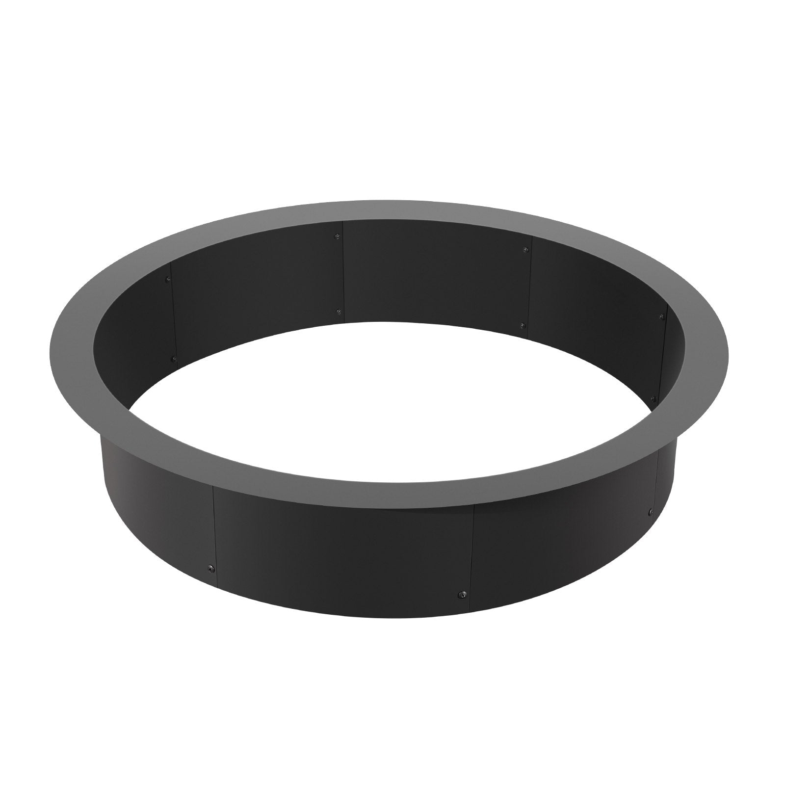 VEVOR Fire Pit Ring Round 40 Inch Outer Steel Liner DIY Campfire Ring Firepit 