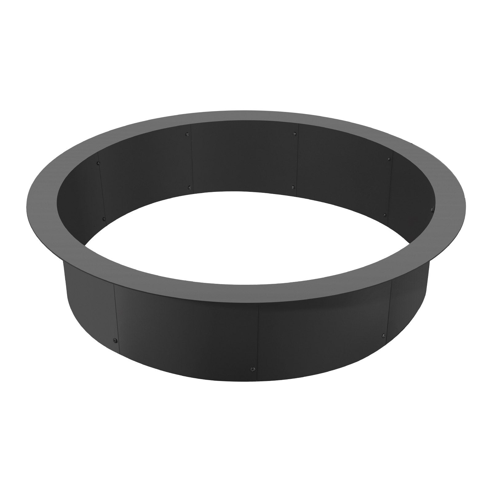 VEVOR Fire Pit Ring Round 44 Inch Outer Steel Liner DIY Campfire Ring Firepit 