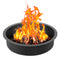 VEVOR Fire Pit Ring Round 40” Outer 36” Inner Steel Liner DIY Campfire Firepit