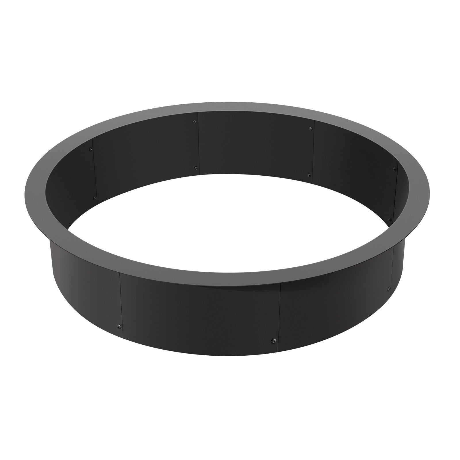 VEVOR Fire Pit Ring Round 40” Outer 36” Inner Steel Liner DIY Campfire Firepit 