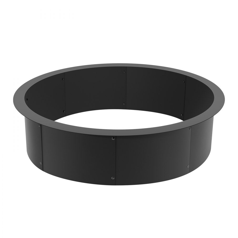 VEVOR Fire Pit Ring Round 45 Inch Outer Steel Liner DIY Campfire Ring Firepit 