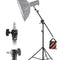 VEVOR Air Cushioned Aluminum Photography Light Stand with Boom Arm Adjustable
