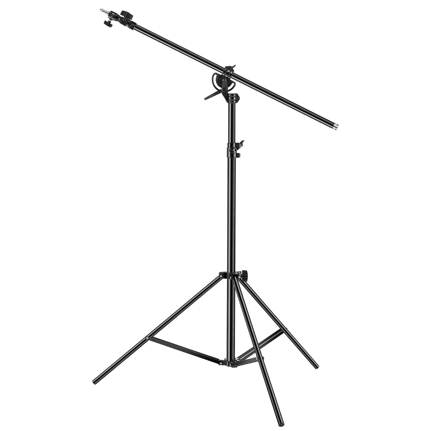 VEVOR Air Cushioned Aluminum Photography Light Stand with Boom Arm Adjustable 