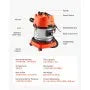 13L Walnut Blaster Engine Carbon Cleaning Machine with Trolley, 1200W, Includes 23 Adapters & Walnut Shell Media