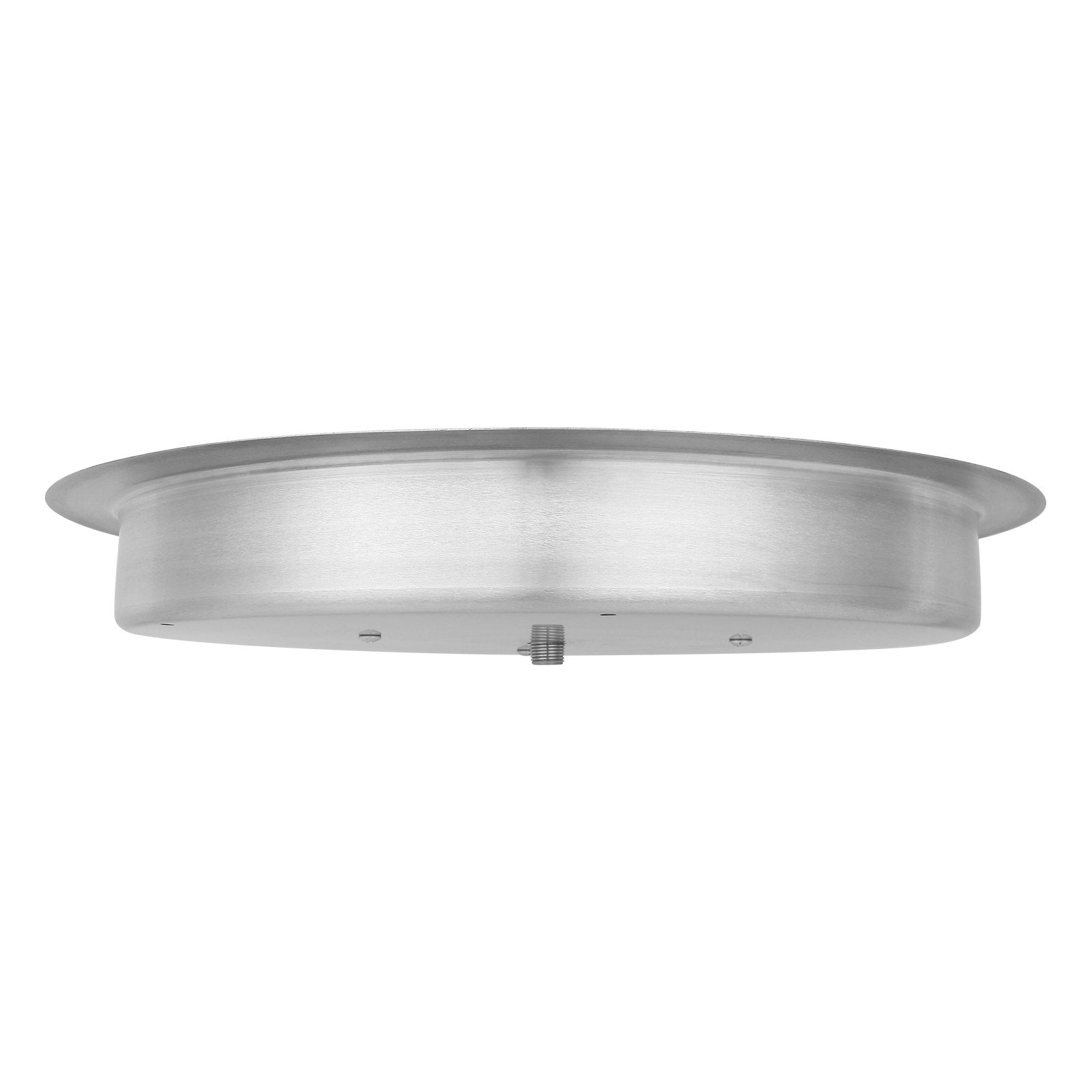 VEVOR 19 inch Round Drop-in Fire Pit Pan, Stainless Steel Fire Pit Burner, Natural & Propane Gas Fire Pan 92,000 BTU with Lid, for Indoor or Outdoor Use 