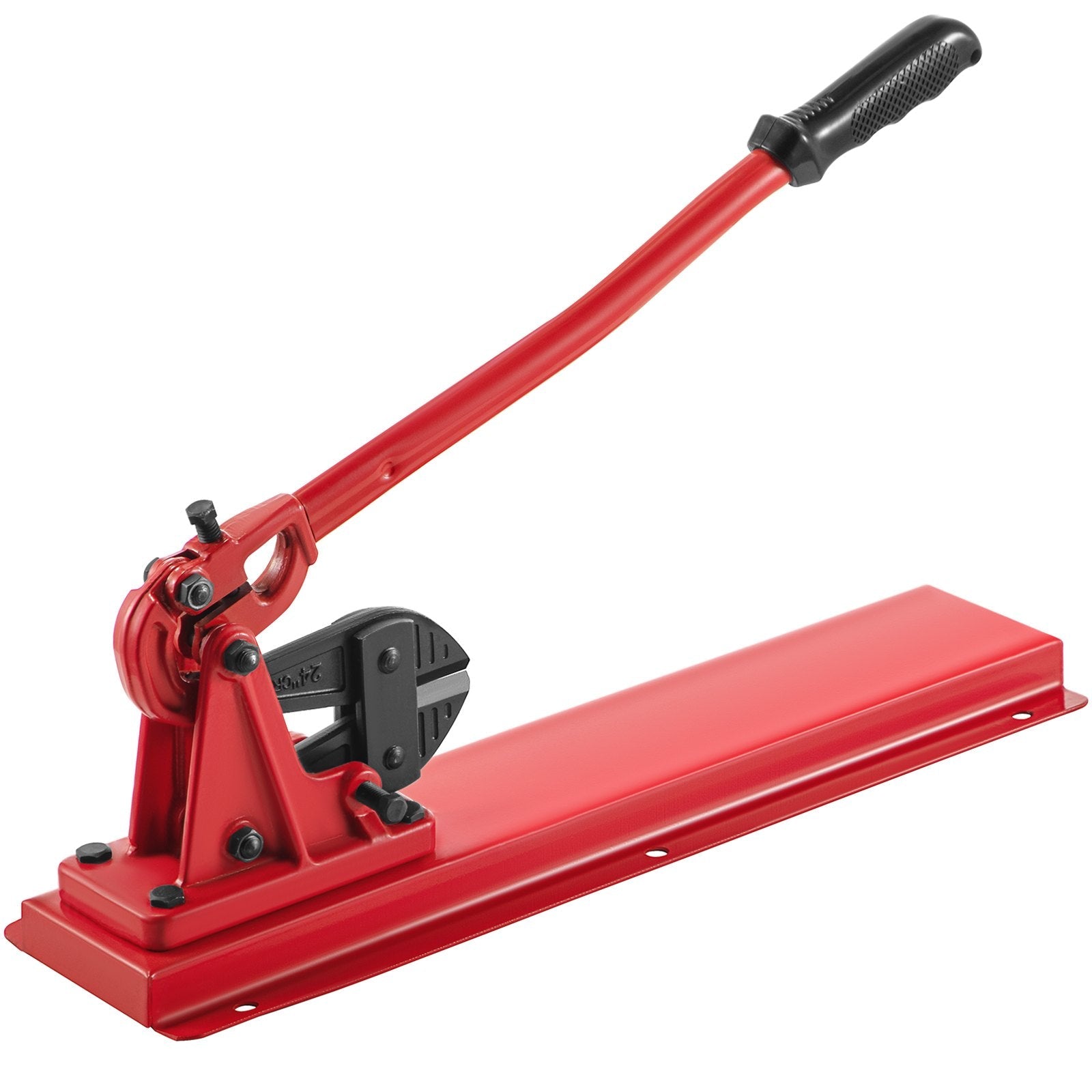 VEVOR Bench Swager Tool 24" Wire Rope Swaging Tool w/Crimper Cable Bolt Cutter Head Bench Crimper 1/16"-3/16" Aluminum/Copper Sleeves Bench Cable Alloy Steel Crimper Swager for1/2" Wire Rope Ferrules 