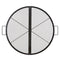 VEVOR X-Marks Fire Pit Grill Grate, Foldable Round Cooking Grate, Heavy Duty Steel Campfire BBQ Grill Grid with Handle and Support X Wire, Portable Camping Cookware for Outside Party, 36 Inch Black