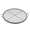 VEVOR X-Marks Fire Pit Grill Grate, Round Cooking Grate, Heavy Duty Steel Campfire BBQ Grill Grid with Handle and Support X Wire, Portable Camping Cookware for Outside Party & Gathering, 36 Inch Black