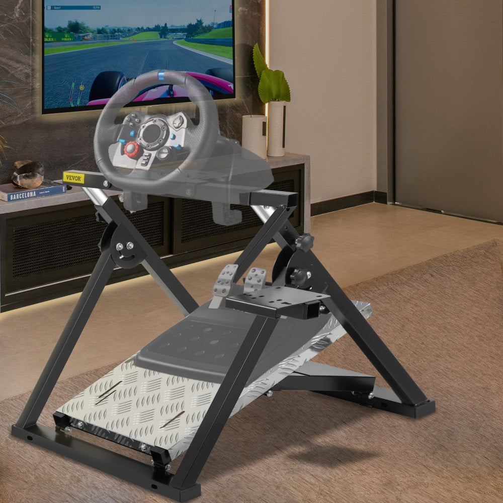 VEVOR G920 Steering Shifter Mount Logitech G27/G25, G29 Gaming fit for Thrustmaster Pedals NOT Included Racing Wheel Stand, Black 