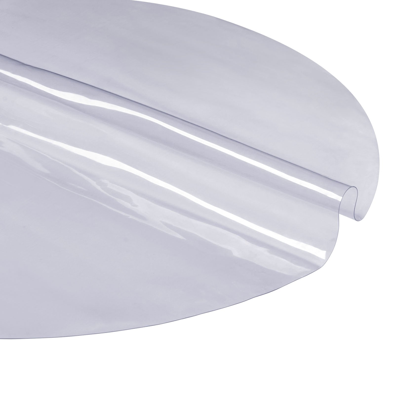 VEVOR Clear Table Cover Protector, 42 inch/1068 mm Round Table Cover, 1.5 mm Thick PVC Plastic Tablecloth, Waterproof Desktop Protector for Writing Desk, Coffee Table, Dining Room Table 