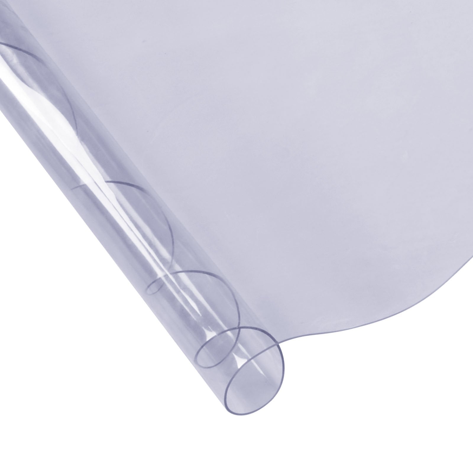 VEVOR Clear Table Cover Protector, 48 inch/1230 mm Round Table Cover, 1.5 mm Thick PVC Plastic Tablecloth, Waterproof Desktop Protector for Writing Desk, Coffee Table, Dining Room Table 