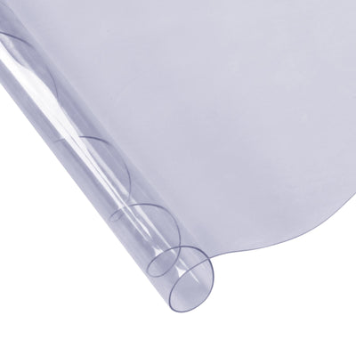 VEVOR Clear Table Cover Protector, 48 inch/1230 mm Round Table Cover, 1.5 mm Thick PVC Plastic Tablecloth, Waterproof Desktop Protector for Writing Desk, Coffee Table, Dining Room Table 