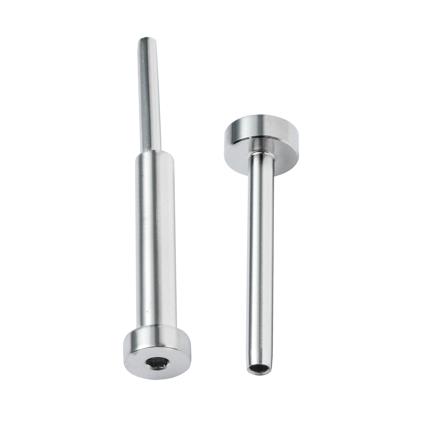 VEVOR 20 Pack Invisible Cable Railing kit, T316 Stainless Steel 1/8" Invisible Receiver and Swage Stud End for Cable Railing, Swage Tensioner 1/8" for Wood/Metal Post, Cable Railing Hardware, Silver 