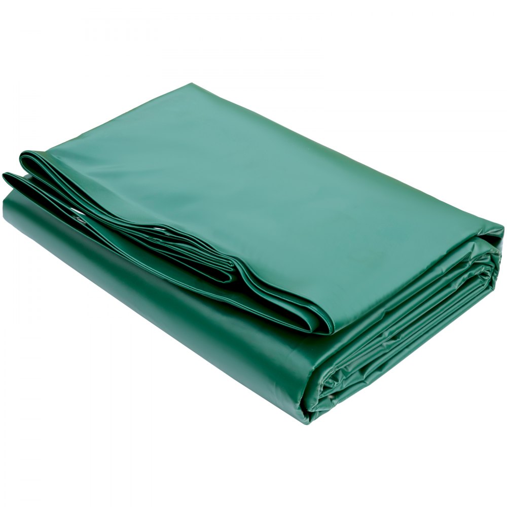 VEVOR Pool Safety Cover, 11.5x19.6 ft In-ground Pool Cover, Green PVC Pool Covers, Rectangular Safety Pool Cover In-ground Cover Solid Safety Pool Cover for Swimming Pool Winter Protection Cover 