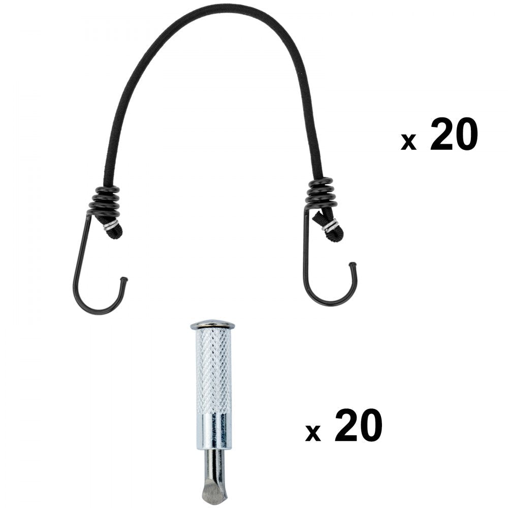 VEVOR Pool Safety Cover, 11.5x19.6 ft In-ground Pool Cover, Green PVC Pool Covers, Rectangular Safety Pool Cover In-ground Cover Solid Safety Pool Cover for Swimming Pool Winter Protection Cover 