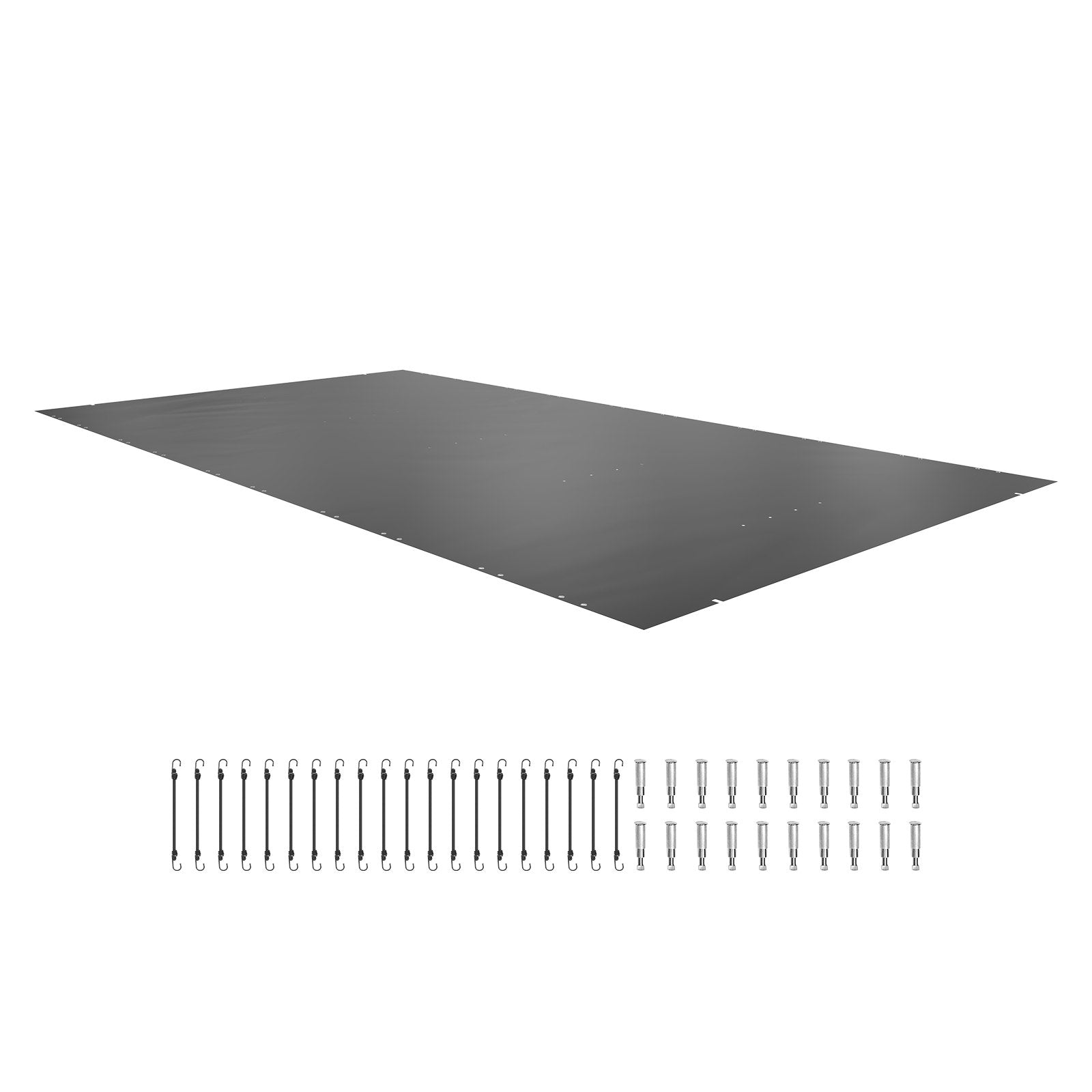 VEVOR Pool Safety Cover, In-ground Pool Cover 11.5x19.6 ft, PVC Safety Pool Cover 