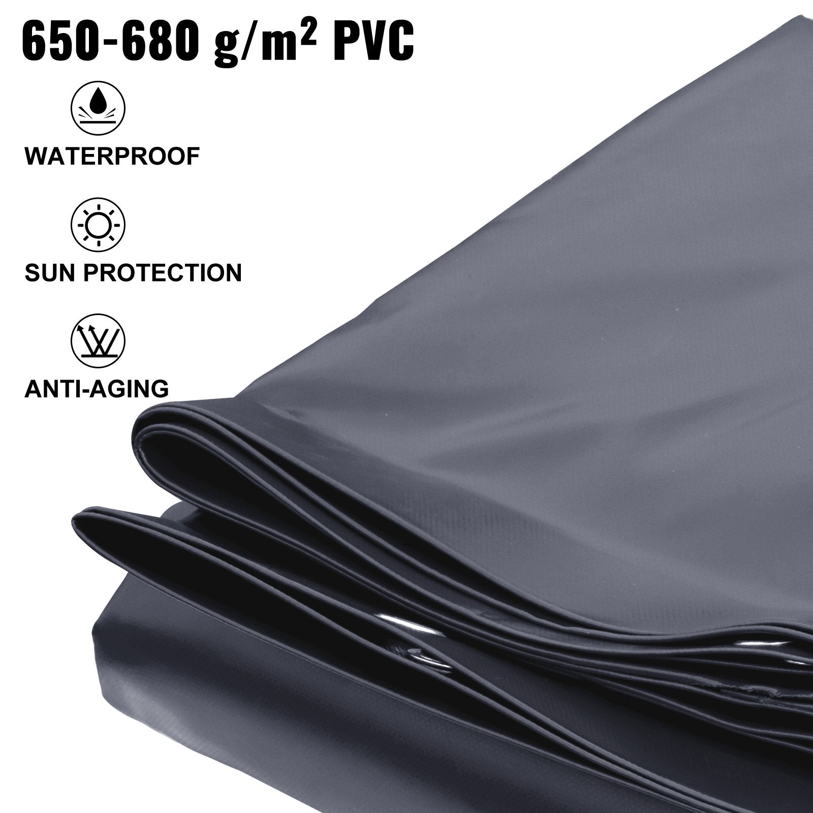 VEVOR Pool Safety Cover, In-ground Pool Cover 13x23 ft, PVC Safety Pool Cover 
