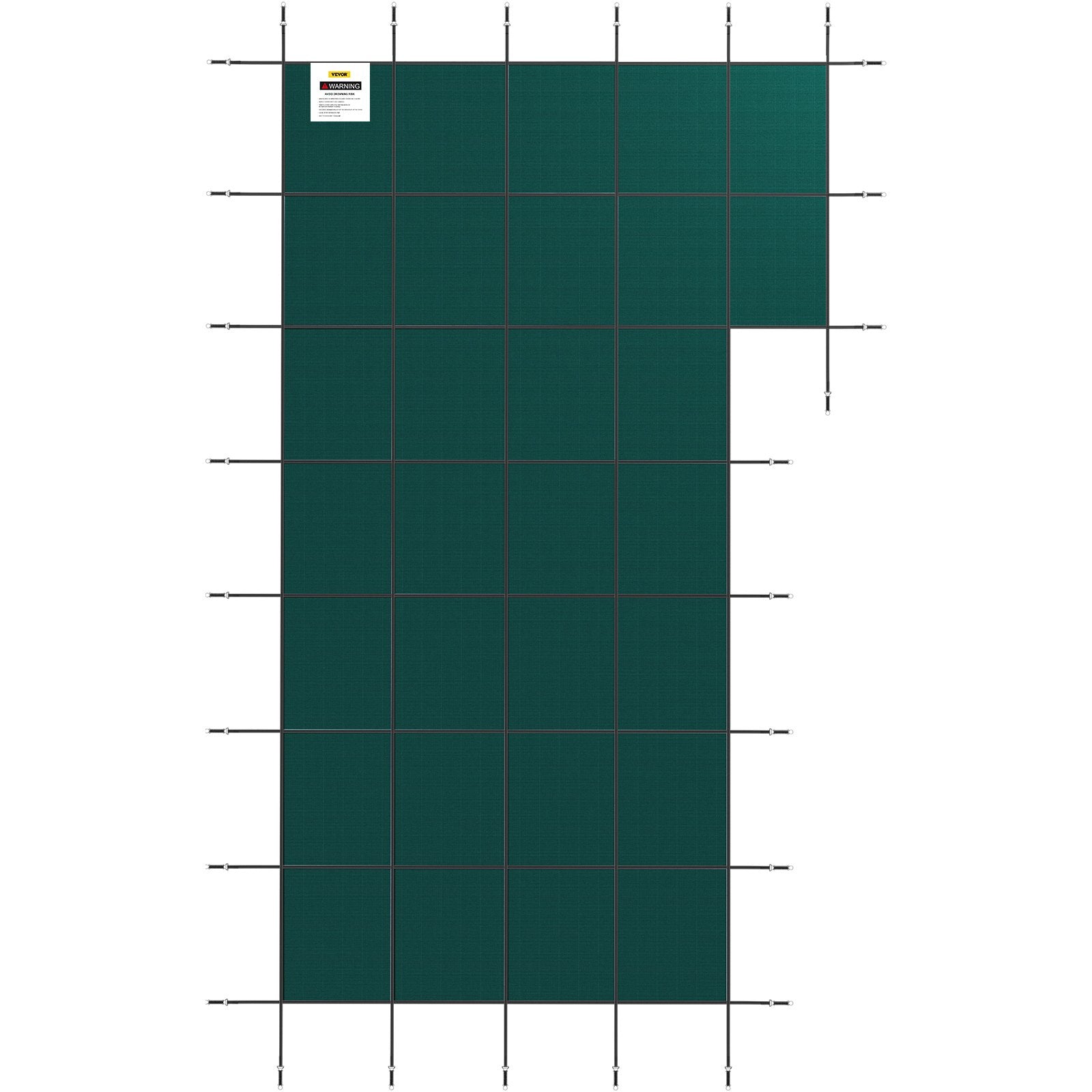 VEVOR Inground Pool Safety Cover Winter Pool Cover 20 x 38 ft with Right Step 