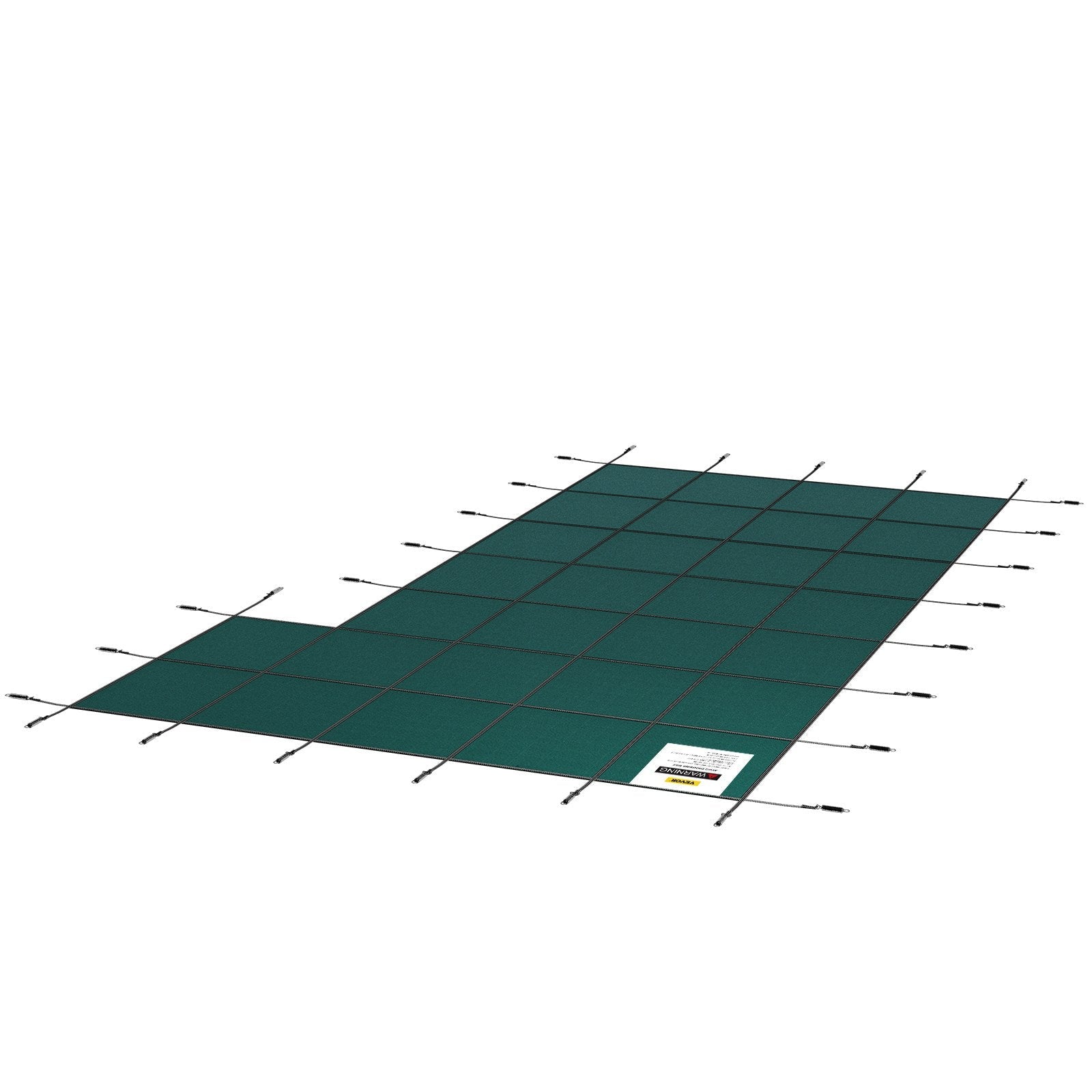VEVOR Inground Pool Safety Cover Winter Pool Cover 22 x 42 ft with Right Step 
