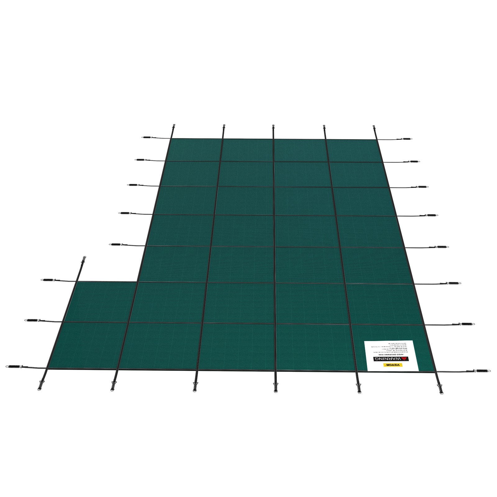 VEVOR Inground Pool Safety Cover Winter Pool Cover 22 x 42 ft with Right Step 