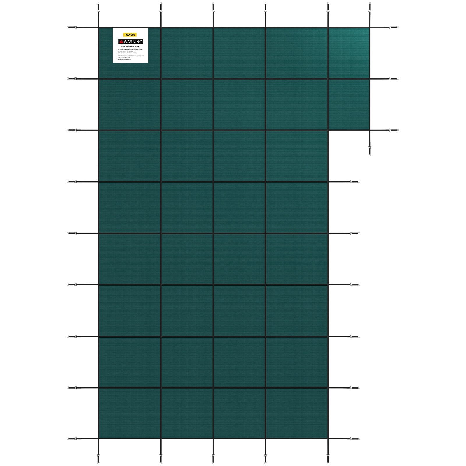 VEVOR Inground Pool Safety Cover Winter Pool Cover 22 x 42 ft with Right Step 