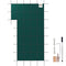 VEVOR Inground Pool Safety Cover Winter Pool Cover 18 x 34 ft with Left Step
