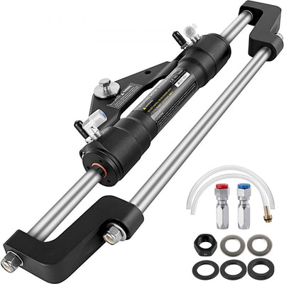 VEVOR Hydraulic Steering Cylinder 300HP, Hydraulic Steering, Front Mount, Hydraulic Outboard Steering Cylinder for Marine Boat Steering System 