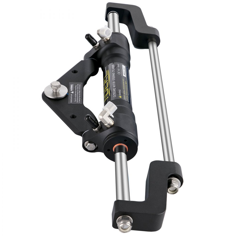 VEVOR Hydraulic Steering Cylinder 300HP, Hydraulic Steering, Front Mount, Hydraulic Outboard Steering Cylinder for Marine Boat Steering System 