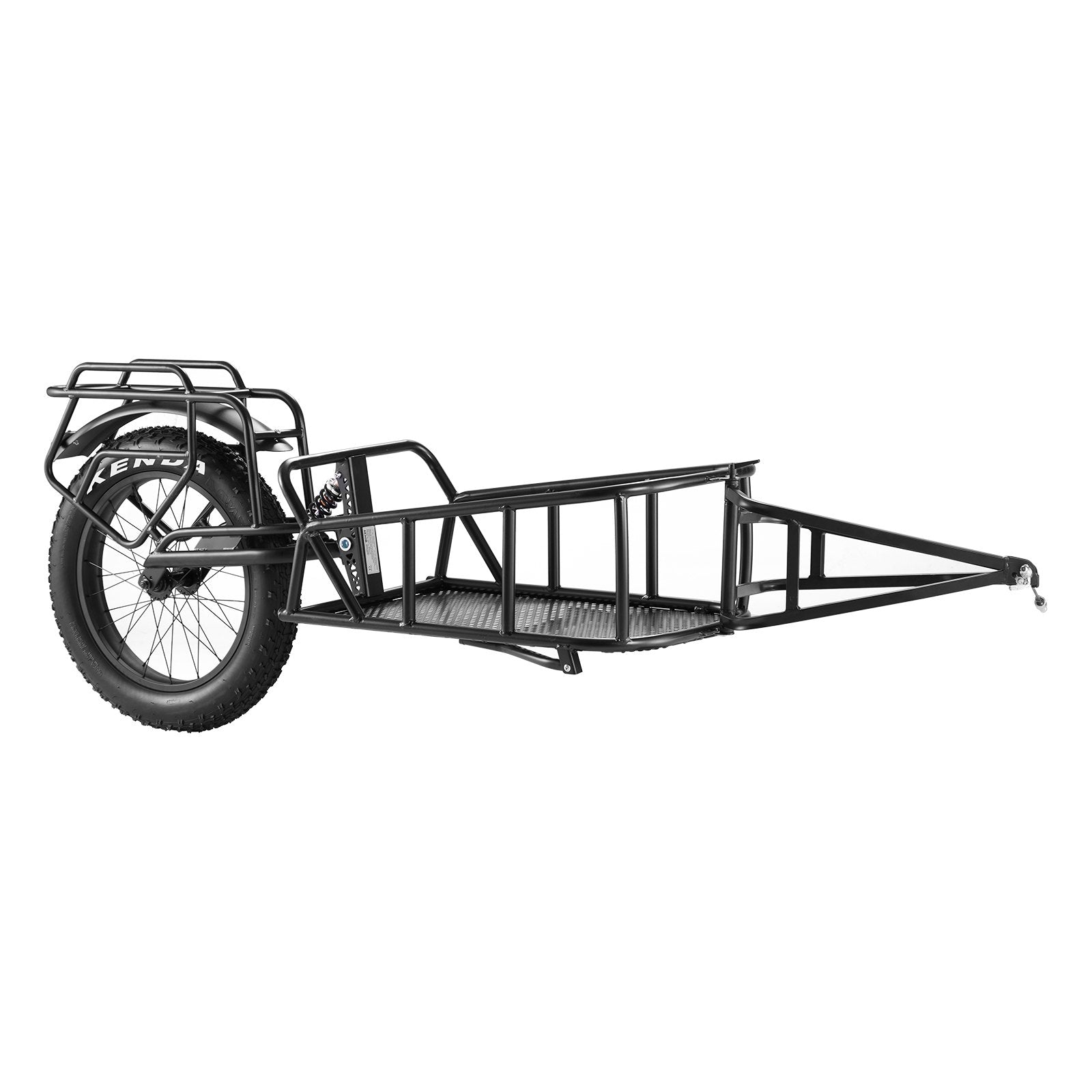 VEVOR Bike Cargo Trailer, 70 lbs Load Capacity, Heavy-Duty Bicycle Wagon Cart, Compact Storage & Quick Release Structure with Universal Hitch, 20" Wheels, Fits Most Bike Wheels, Carbon Steel Frame 